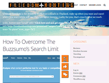 Tablet Screenshot of freedomhunting.com